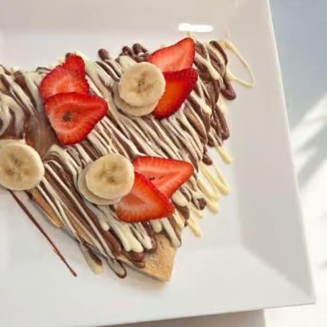 Strawberry Banana Crepe.