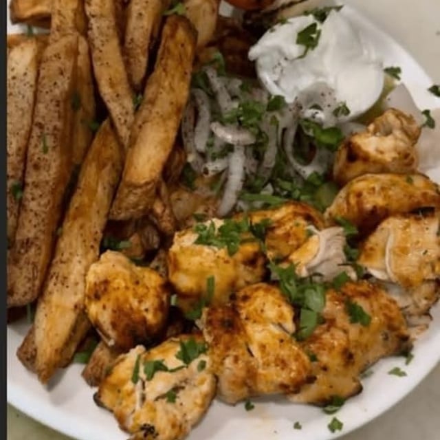 Chicken Shish Platter.