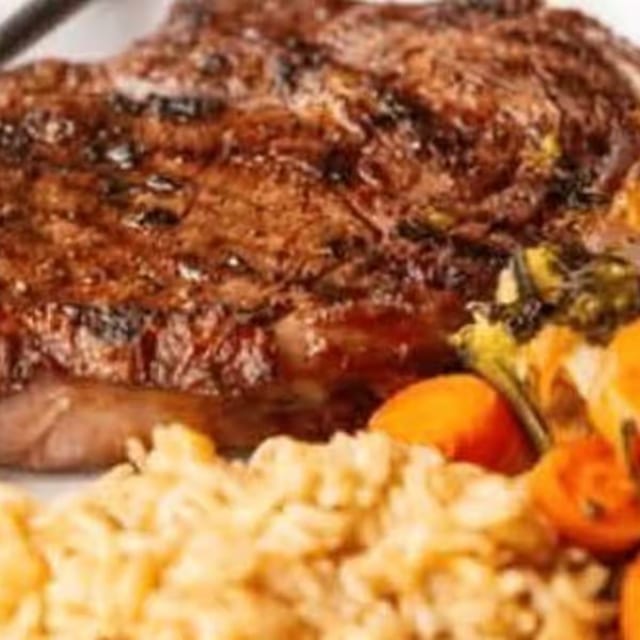 Rib Eye Steak.