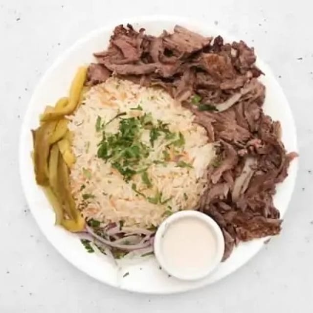 Beef Shawarma Platter.