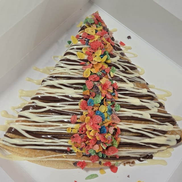 Fruity Pebbles Crepe.