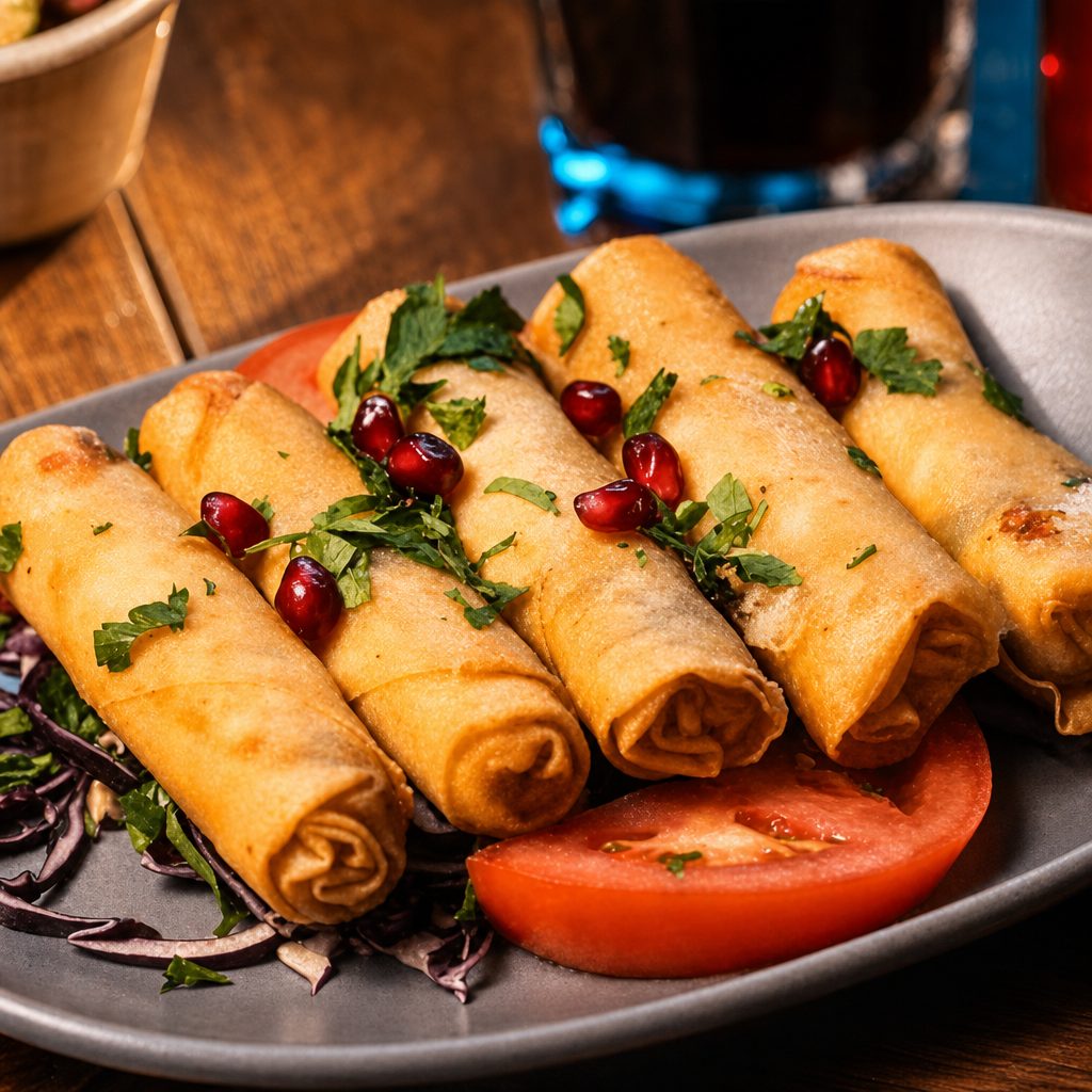 Beef Cigar Rolls.