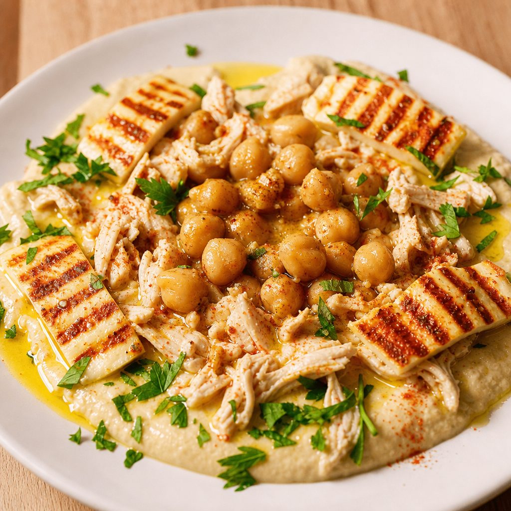Charcoal Gardenia Hummus.