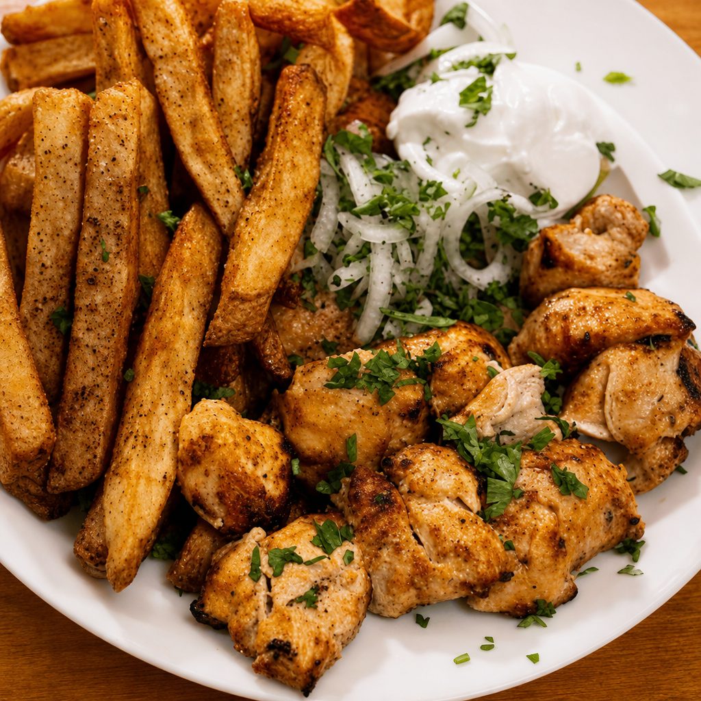 Chicken Shish Platter.