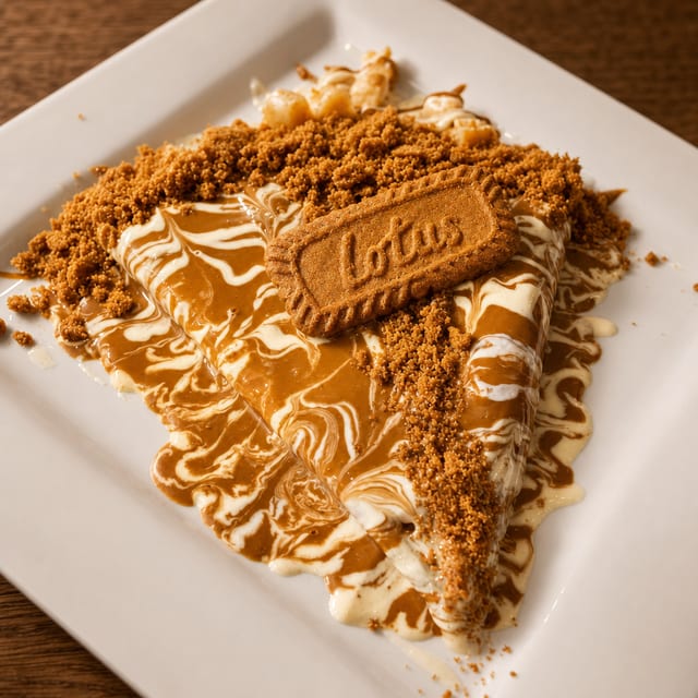 Lotus Biscoff Crepe.