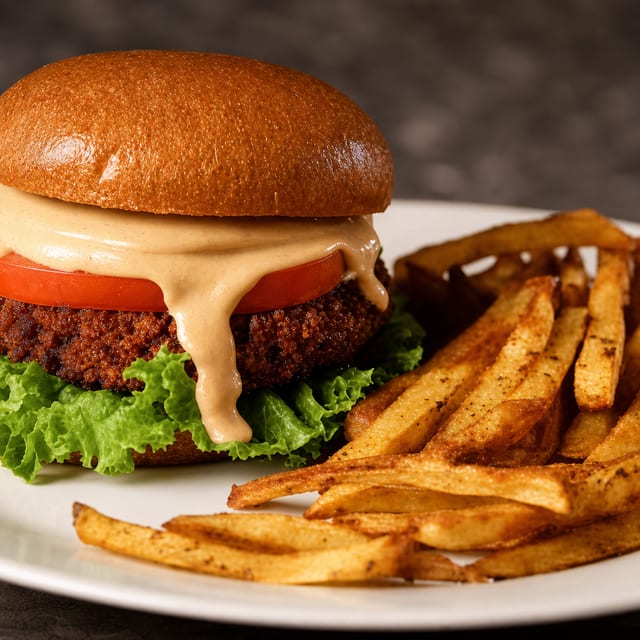 Cheeseburger with Fries.