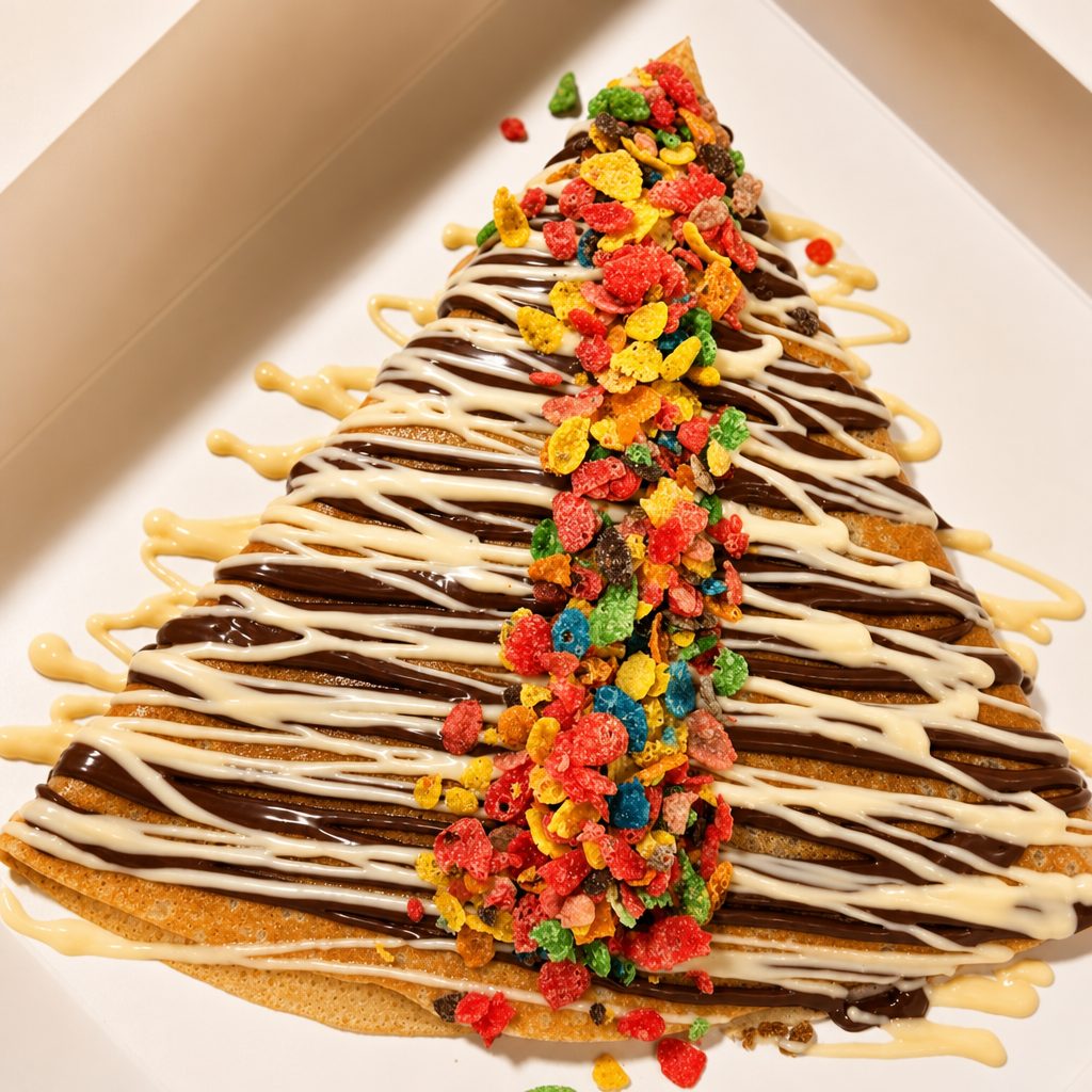 Fruity Pebbles Crepe.